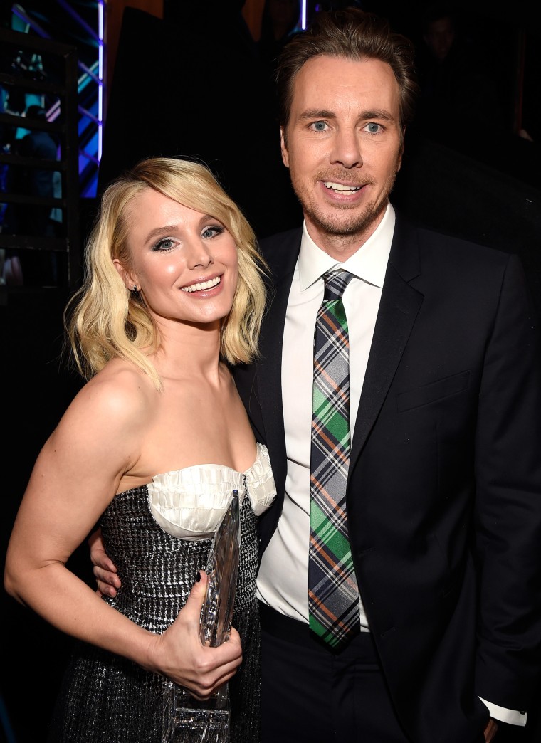 Kristen Bell and Dax Shepard in happier times at the 2017 People's Choice Awards in Los Angeles in January. 