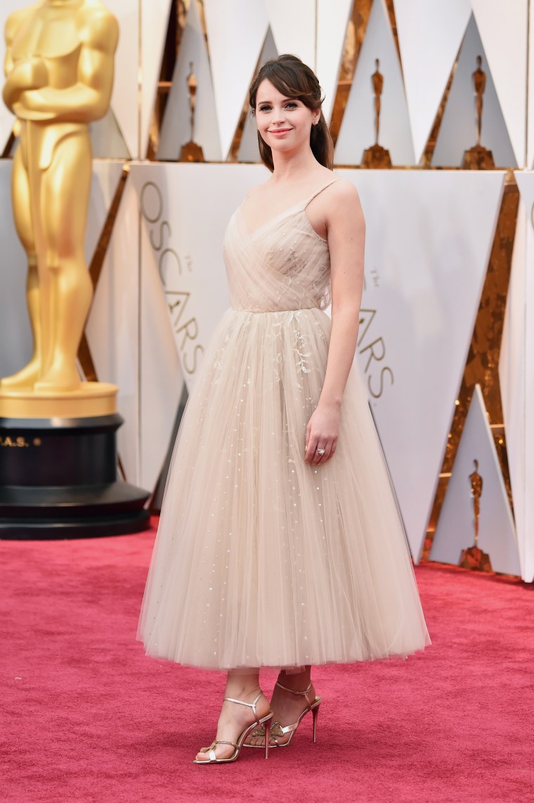 Oscars red carpet: Felicity Jones
