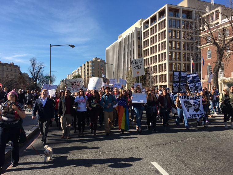 Image: Marchers in Washington, D.C.