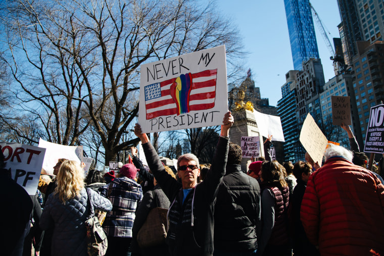 Image: Marchers in New York