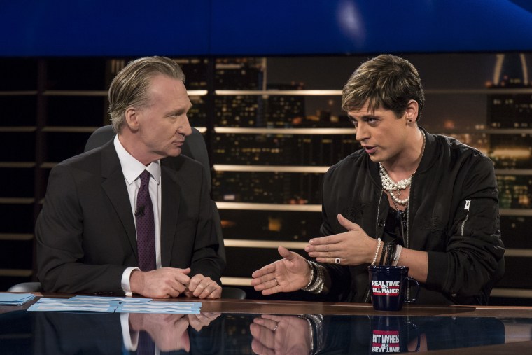 IMAGE: Bill Maher and Milo Yiannopoulos