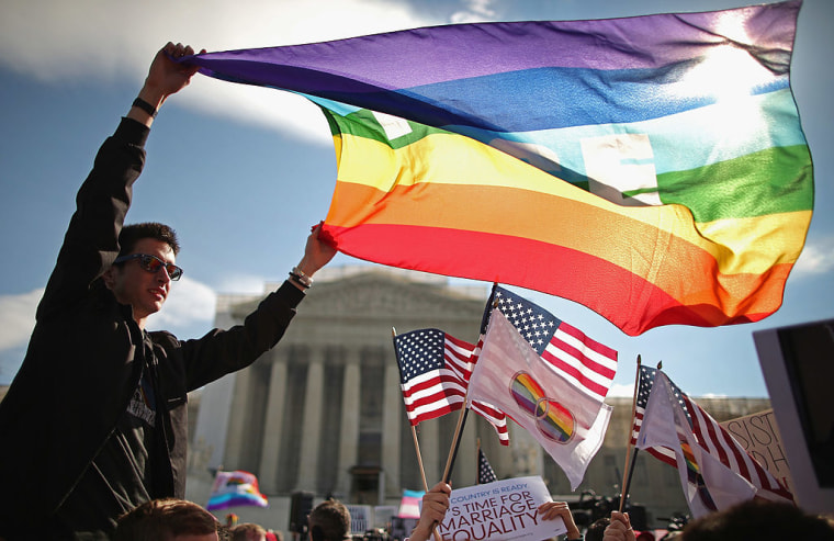Supreme Court Hears Arguments On California's Prop 8 And Defense Of Marriage Act