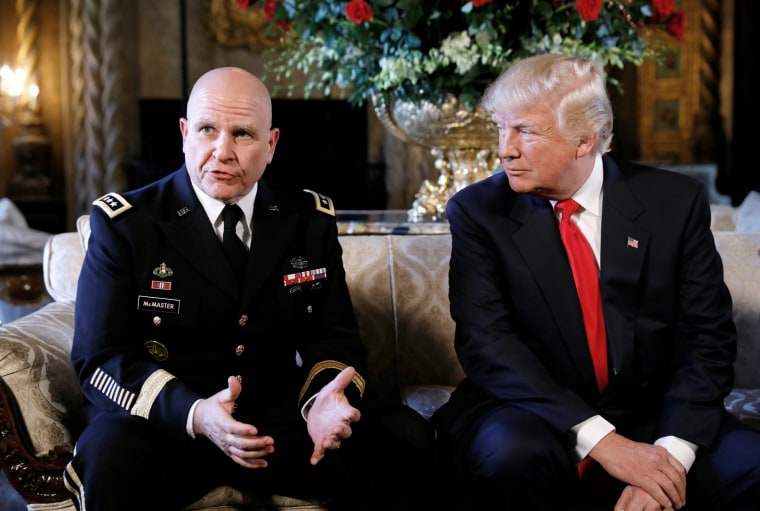 Image: Trump announces Army Lt. Gen. H.R. McMaster as his National Security Adviser at his Mar-a-Lago estate in  Palm Beach, Florida