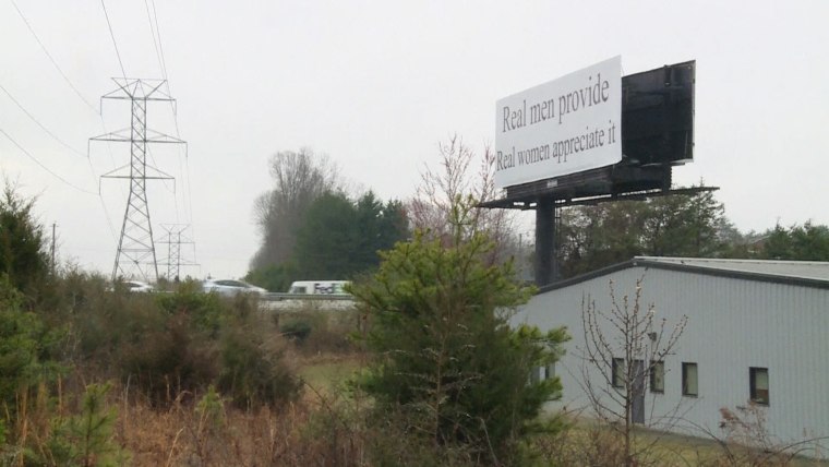 Image: A billboard in Greensboro, North Carolina