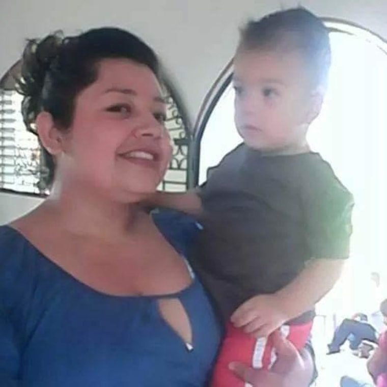 Photo of Sara Beltran Hernandez and her son.