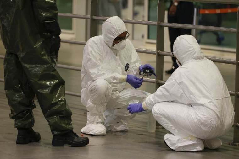 Image: Hazmat team conducts checks in Kuala Lumpur International Airport 2