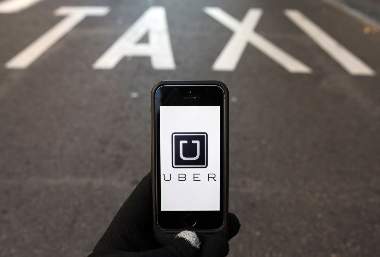 Image: Car-sharing service app Uber