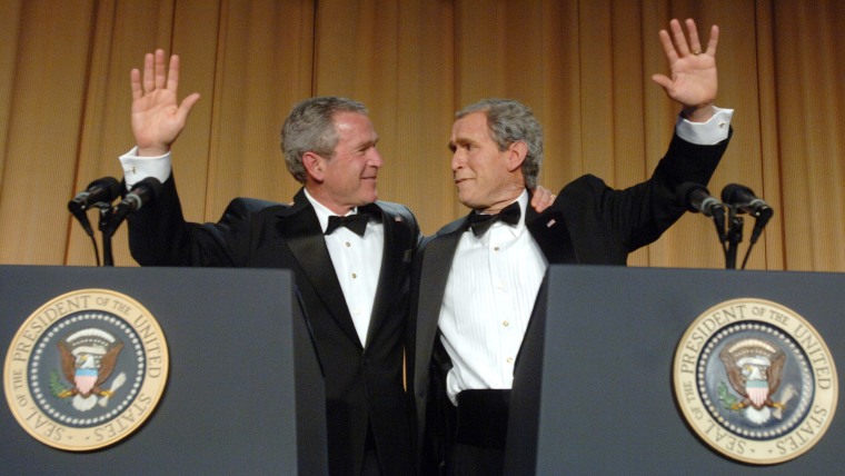 President George W. Bush, comedian Steve Bridges
