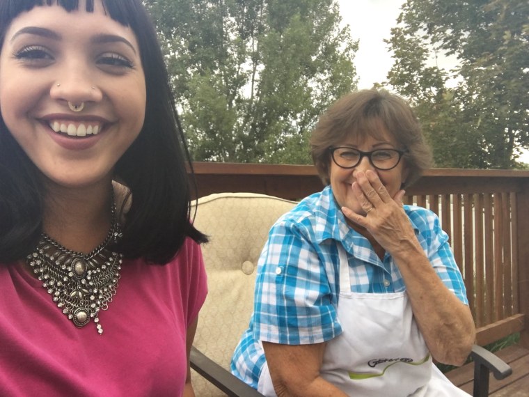 Adorable grandma sends her granddaughter daily pics
