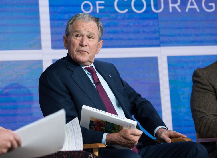 Image: Former President George W. Bush is interviewed on the TODAY show