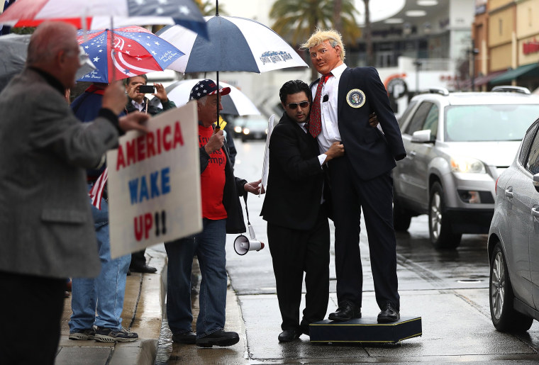 Image: Trump Supporters Rally In Favor Of \"America First\" Agenda