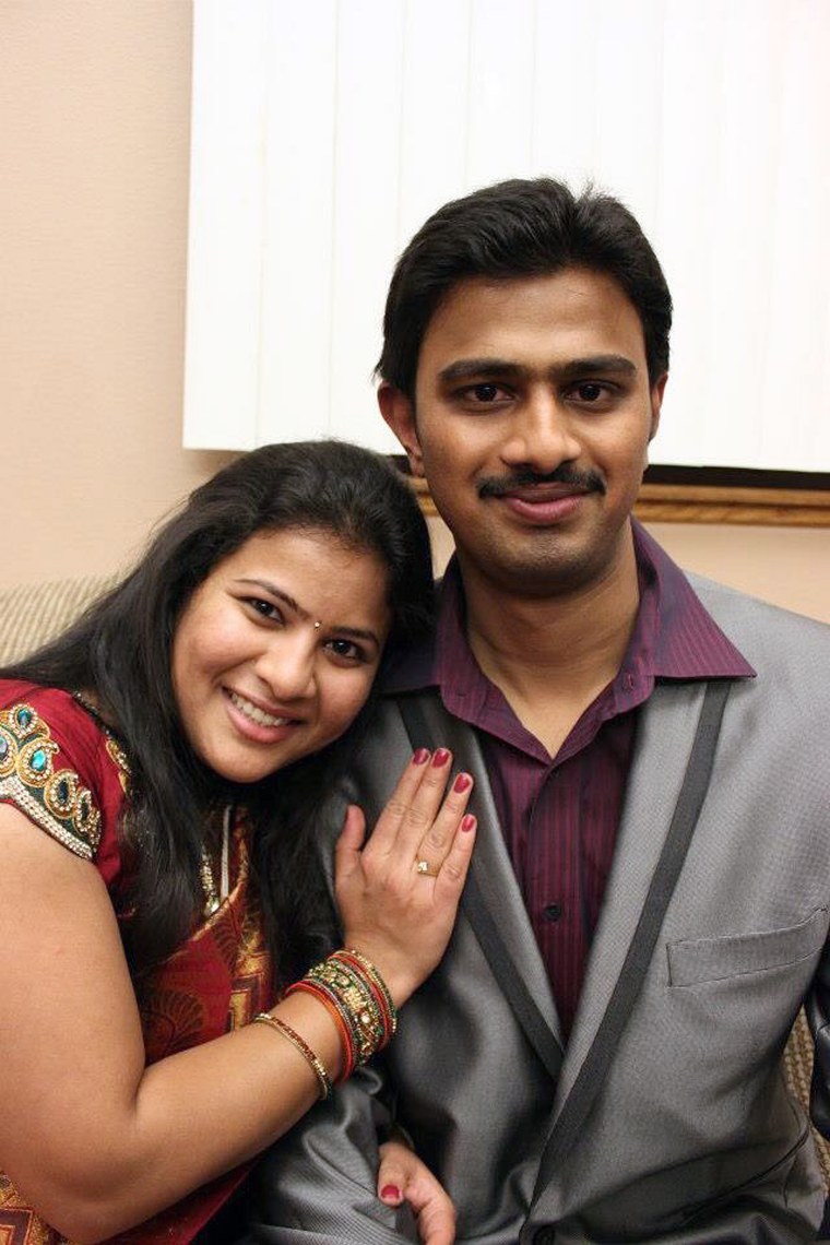 IMAGE: Sunayana Dumala and Srinivas Kuchibhotla