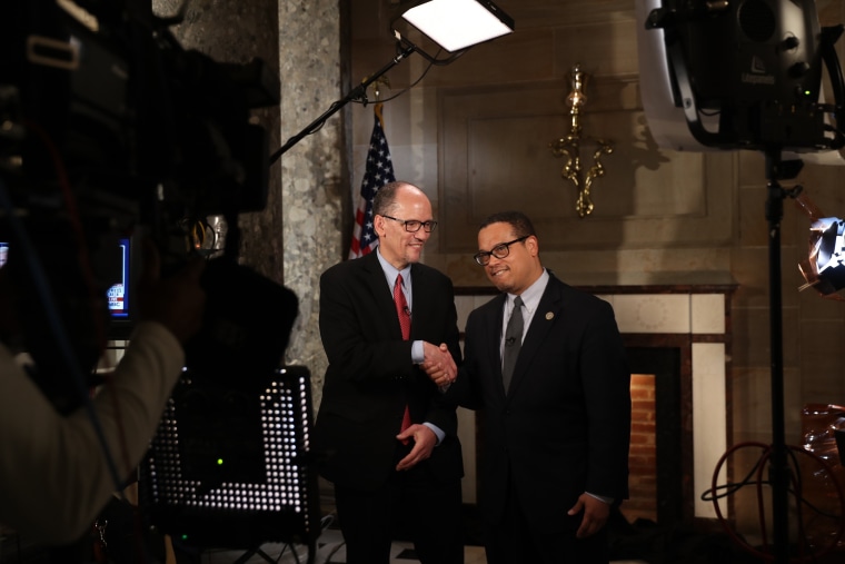 Image: Tom Perez and Rep. Keith Ellison