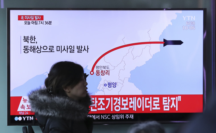Image: North Korea fires missile