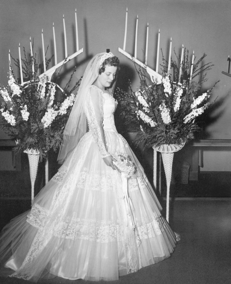 Carol Bates returns to the same wedding shop 60 years later