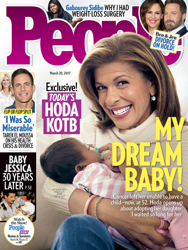 Hoda's daughter and Valentine's Day present, Haley Joy, on the latest People cover.