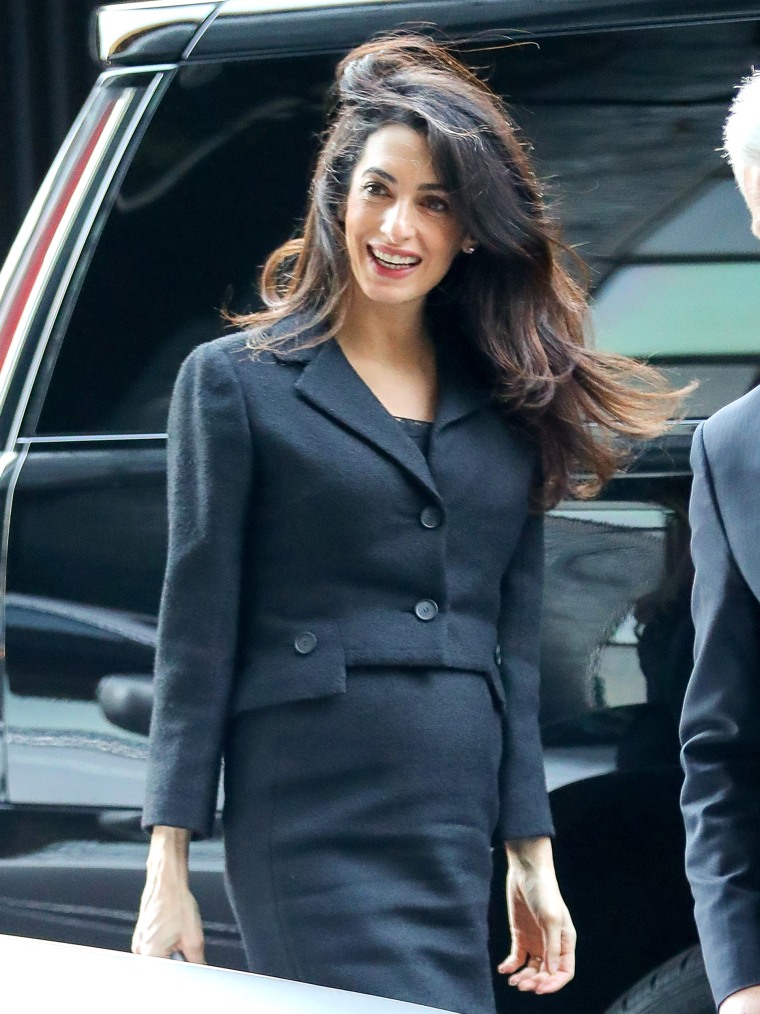 Amal Clooney spotted all smiles while out and about in New York City