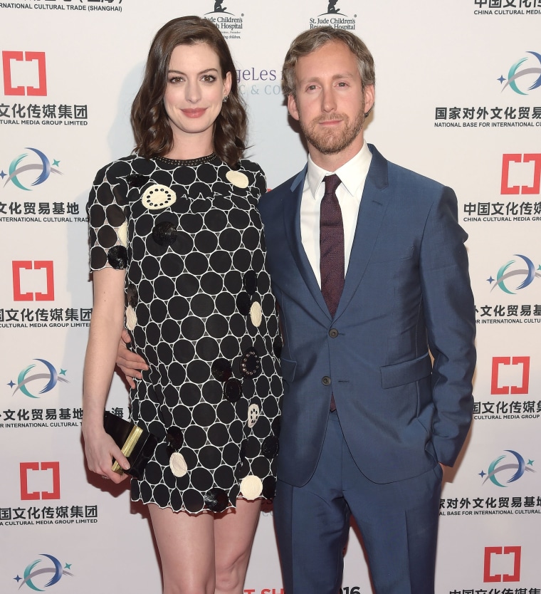 Anne Hathaway and husband Adam Shulman