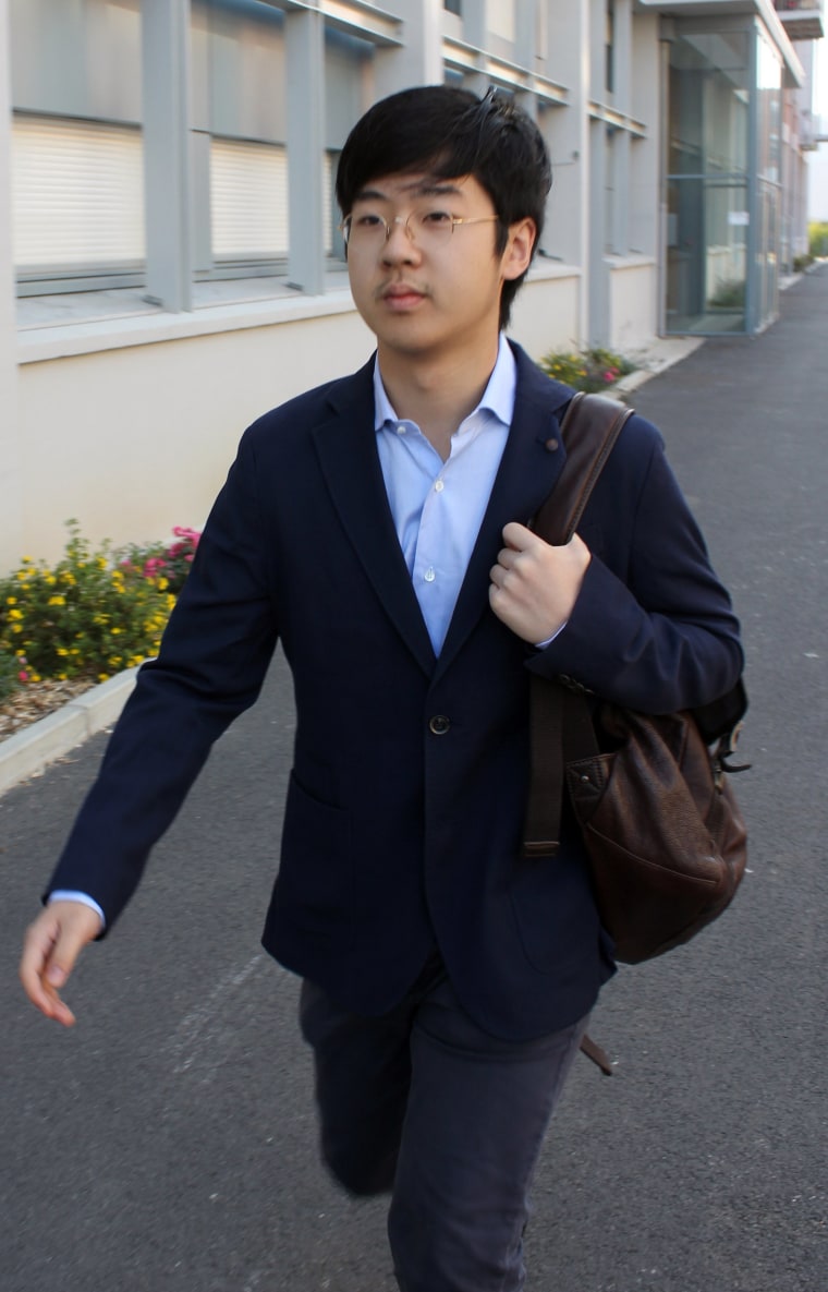 Image: Kim Han Sol pictured attending college in France in 2013.