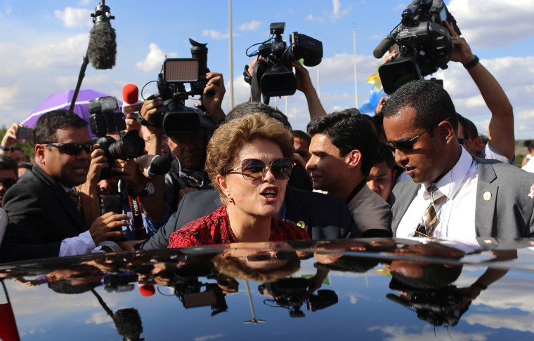 Image: Brazil's former President Dilma Rousseff,