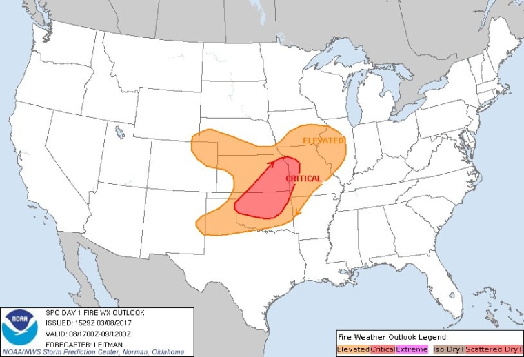 IMAGE: Fire condition outlook