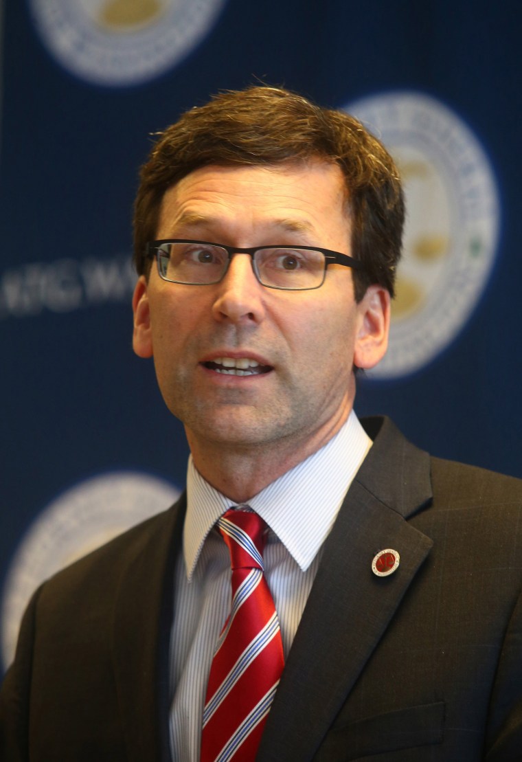 Image: Washington State Attorney General Bob Ferguson Holds News Conference To Discuss Trump's New Immigration Executive Order