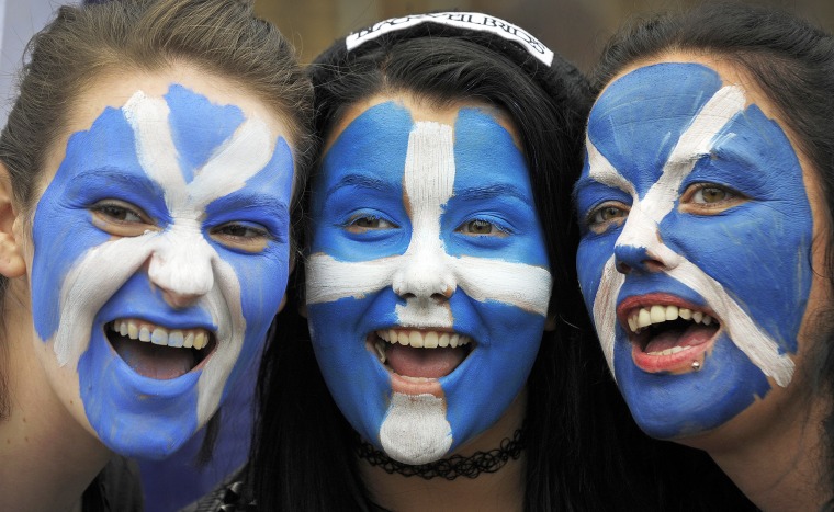 Image: Backers of Scottish independence