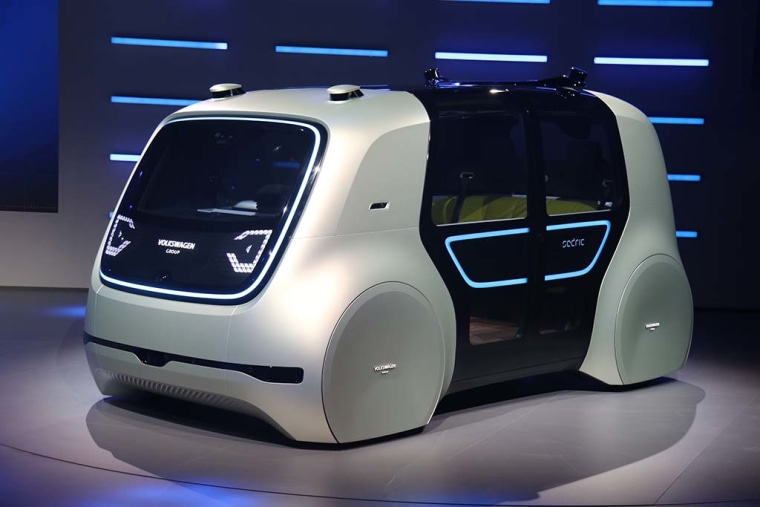 VW's fully driverless car, dubbed Sedric, is designed to be used by ride-sharing services.