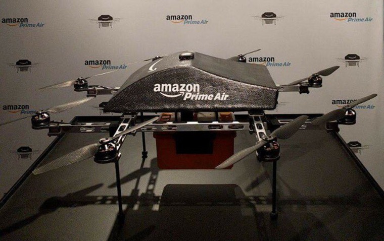 Amazon prime air's first best sale customer delivery