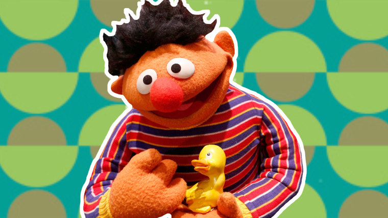 Ernie and rubber duckie