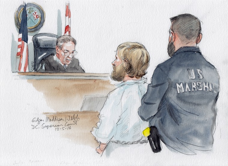 Edgar Maddison Welch appears in federal court in December 2016.