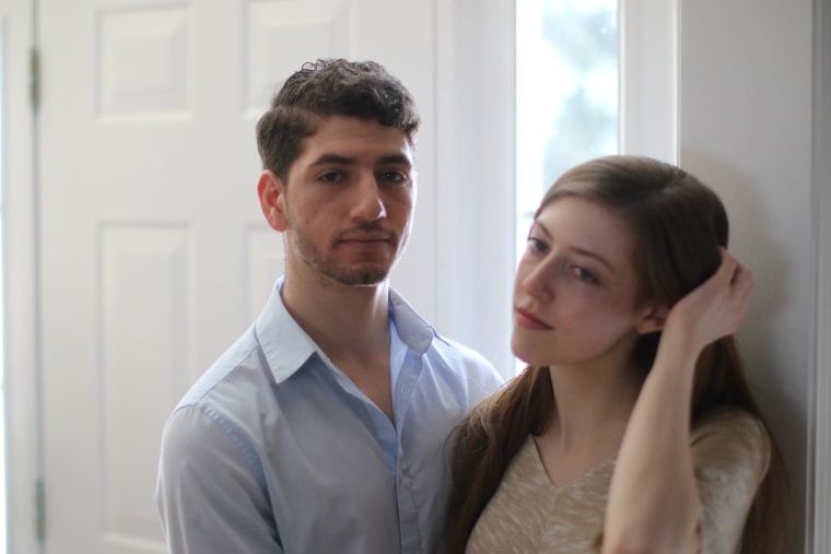 American citizens Akram Shibly, left, and Kelly McCormick had their phones searched as they reentered the U.S. at Niagara Falls, New York on two separate trips in January 2017. They say Shibly was put in a chokehold when he refused to hand over his phone on the second crossing.