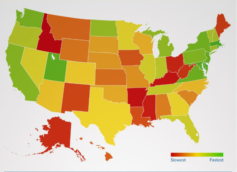 Image: Fastest Internet by State