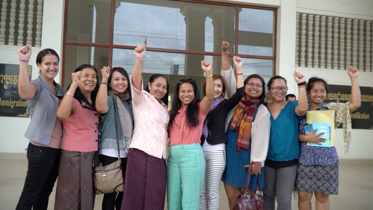 Members of 1Love Movement, 1Love Cambodia, and the #Right2Return delegation in Phnom Penh, Cambodia, November 2016.