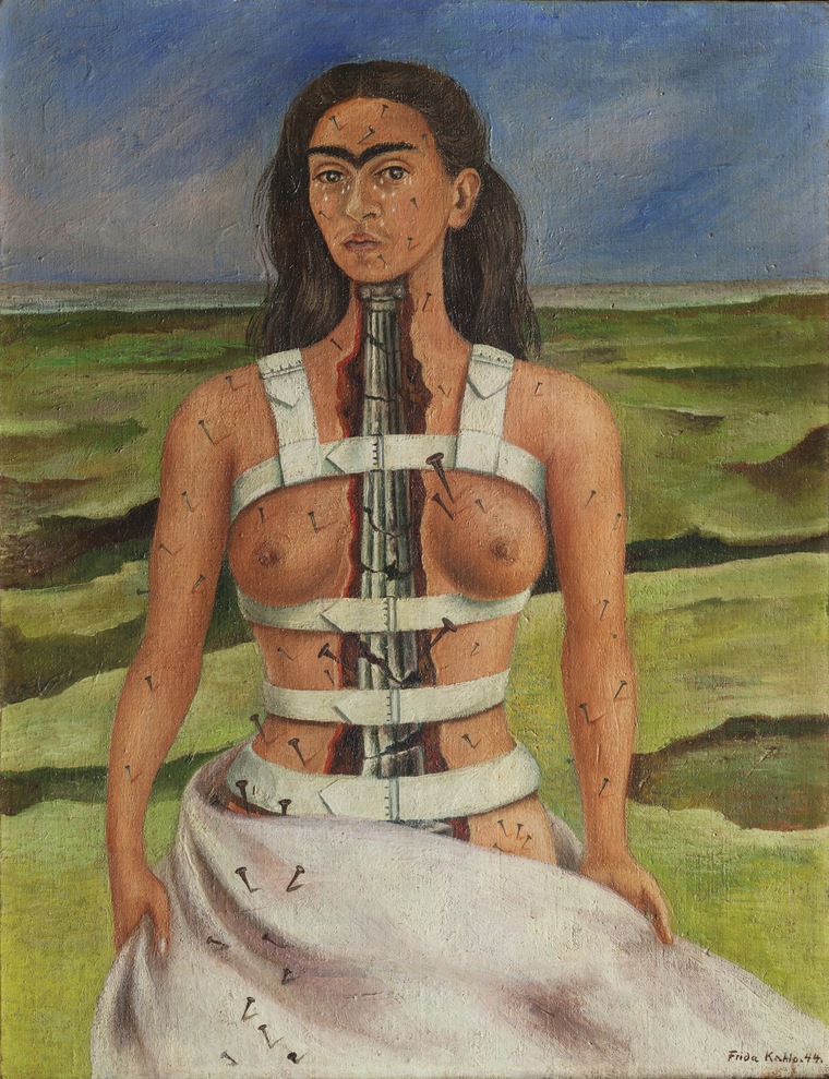 La columna rota (The Broken Column), 1944 Oil on canvas by Frida Kahlo.