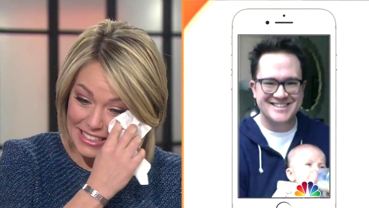 Dylan Dreyer, husband + baby on facetime