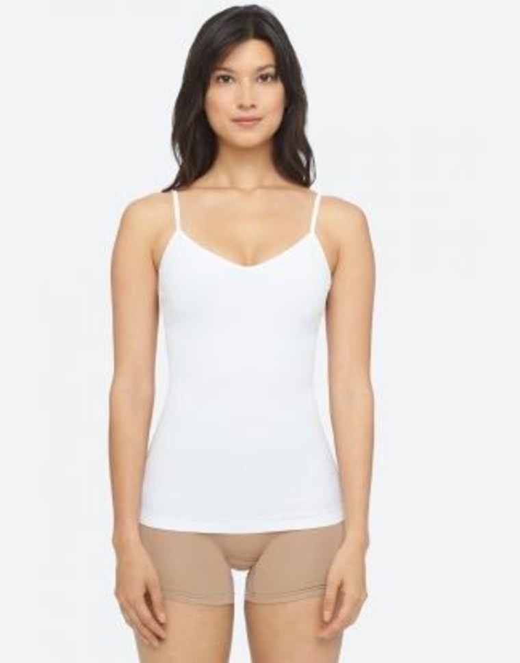 Yummie Tummie by Heather Thomson Shaping V-neck Tank Top in white