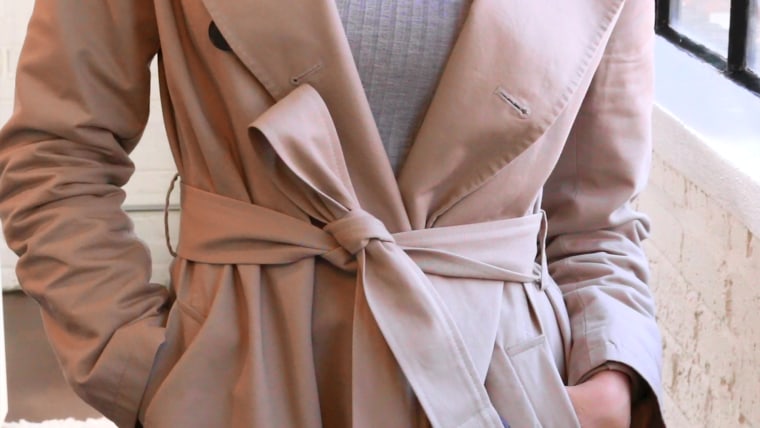 How to tie a trench coat