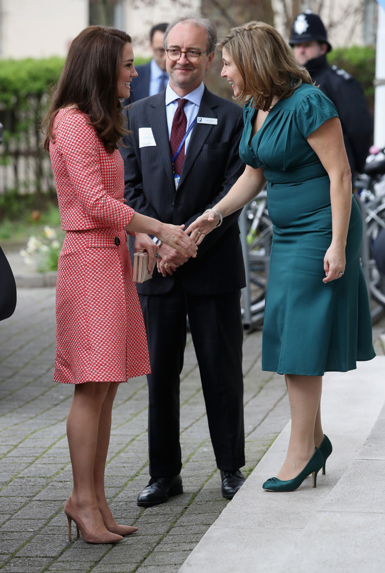 Duchess Of Cambridge, former Kate Middleton, arrives at speech on maternal mental health