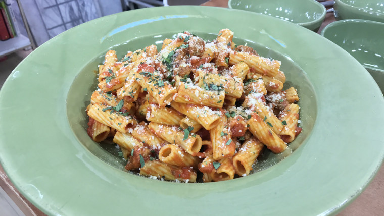 Rigatoni Marinara with Sweet Sausage