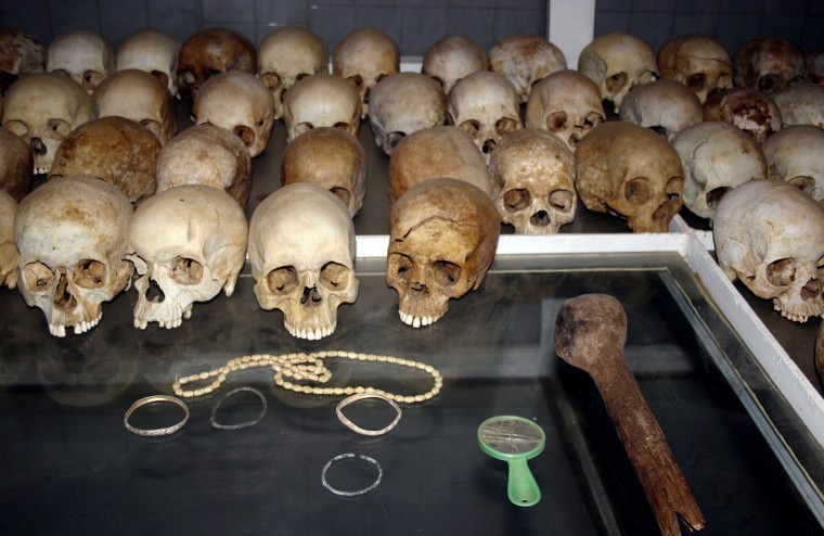 Image: Skulls of victims of the 1994 Rwandan genocide