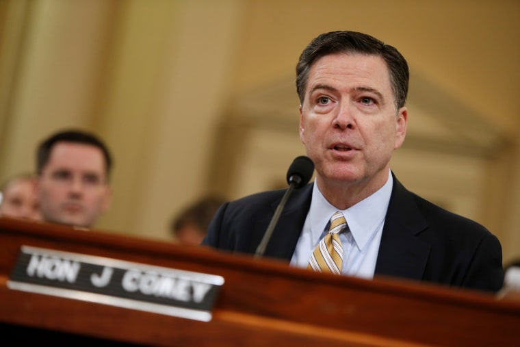 Image: Comey testifies before the House Intelligence Committee hearing into alleged Russian meddling in the 2016 U.S. election, on Capitol Hill in Washington