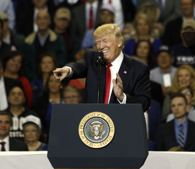 Image: *** BESTPIX *** Donald Trump Holds Political Rally In Louisville