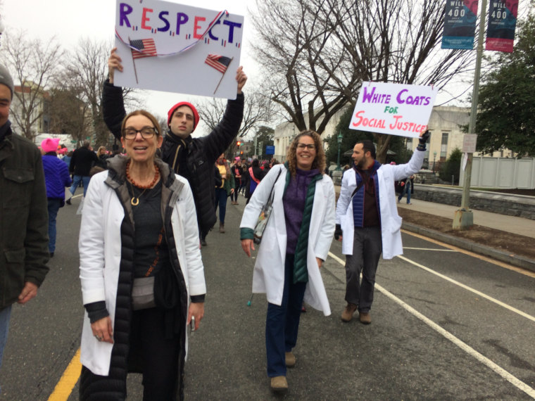 Doctors Protest in Women's March Following Inauguration