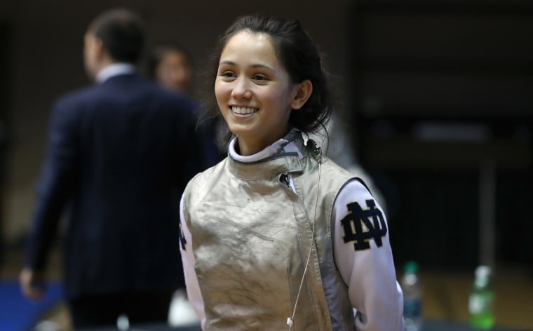 Image: Fencer Lee Kiefer