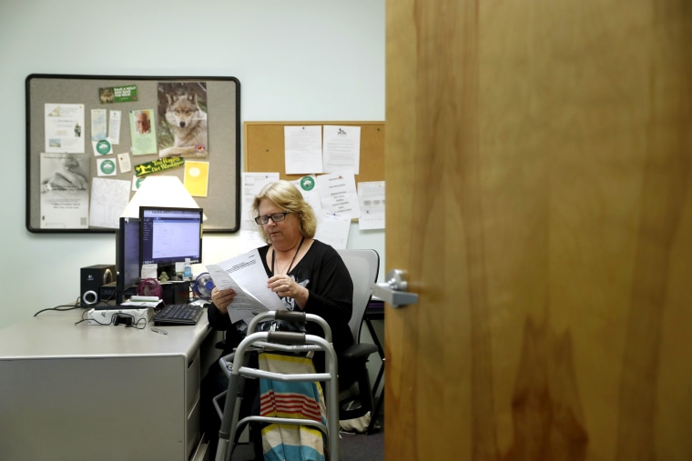 Image: Mary Lytle-Gaines works in her office in St. Louis