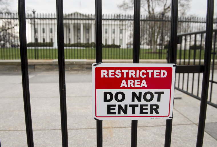 Image: White House security warning