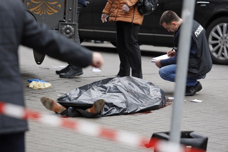 Image: Former Russian MP DENIS VORONENKOV was shot dead in Kiev.