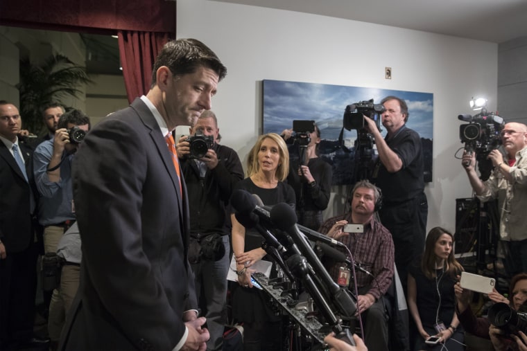 Image: House Republican conference meeting on the American Health Care Act