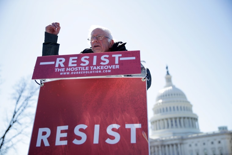 Image: Bernie Sanders on March 22, 2017